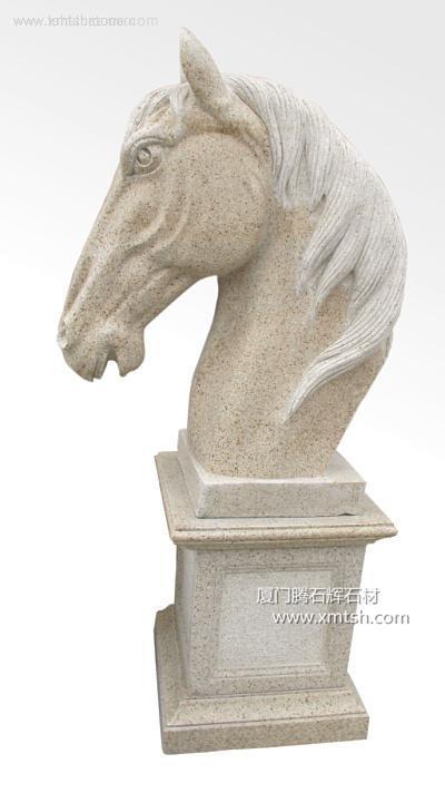 动物石雕系列—骏马头