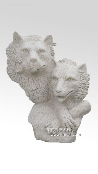 动物石雕系列—狼头
